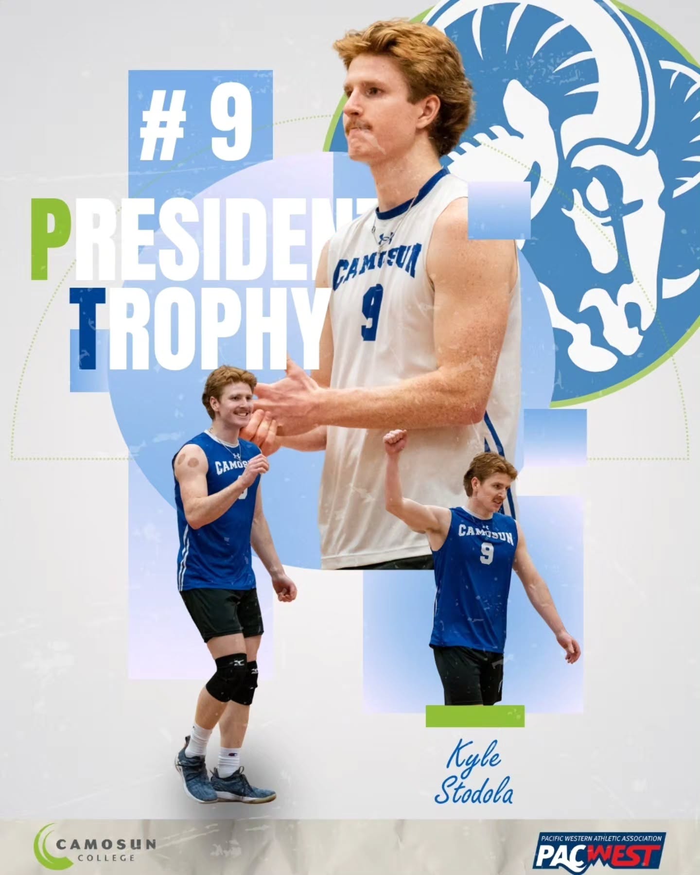 President's Trophy — Kyle Stodola — Camosun Chargers