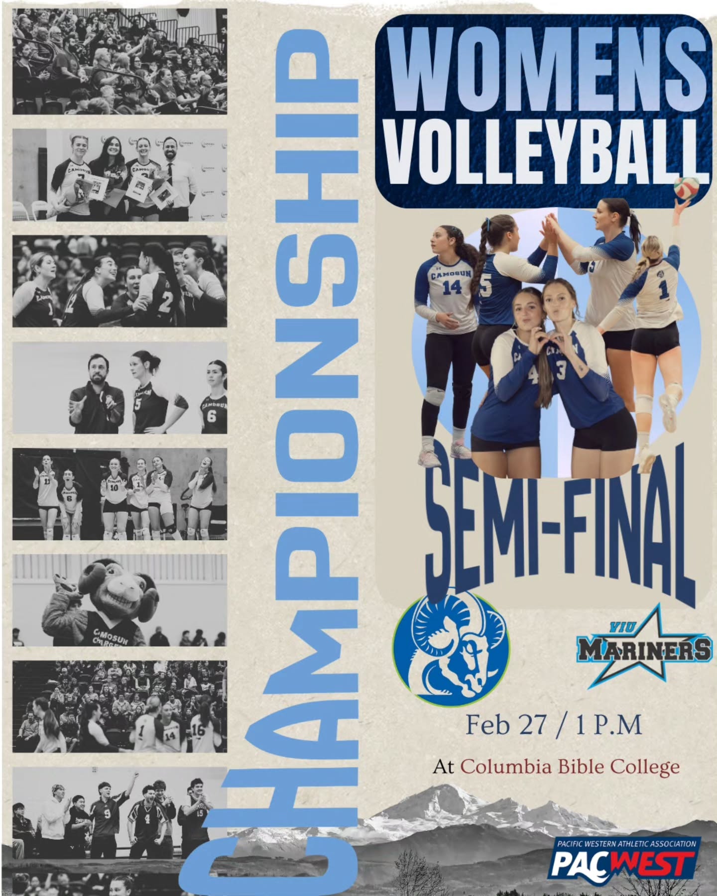 Women's Volleyball Semi-Final — Camosun Chargers