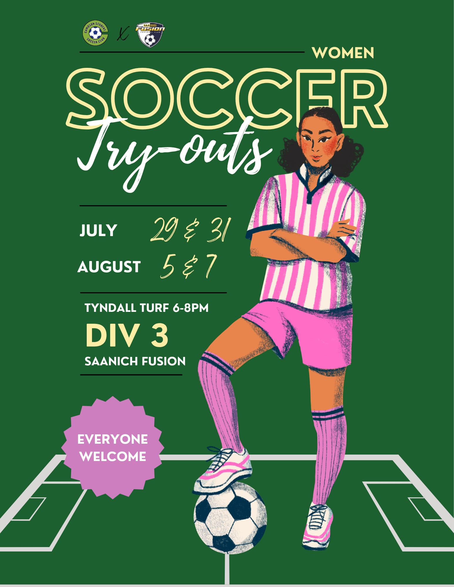 Women's Soccer Try-Outs — Camosun United Soccer Club